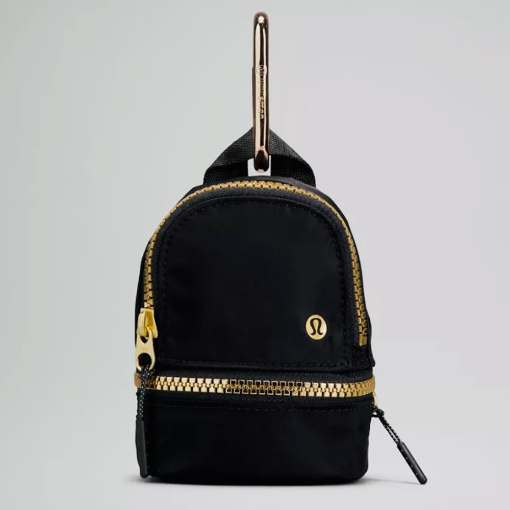 Lululemon City Adventure Nano Backpack in Black & Gold